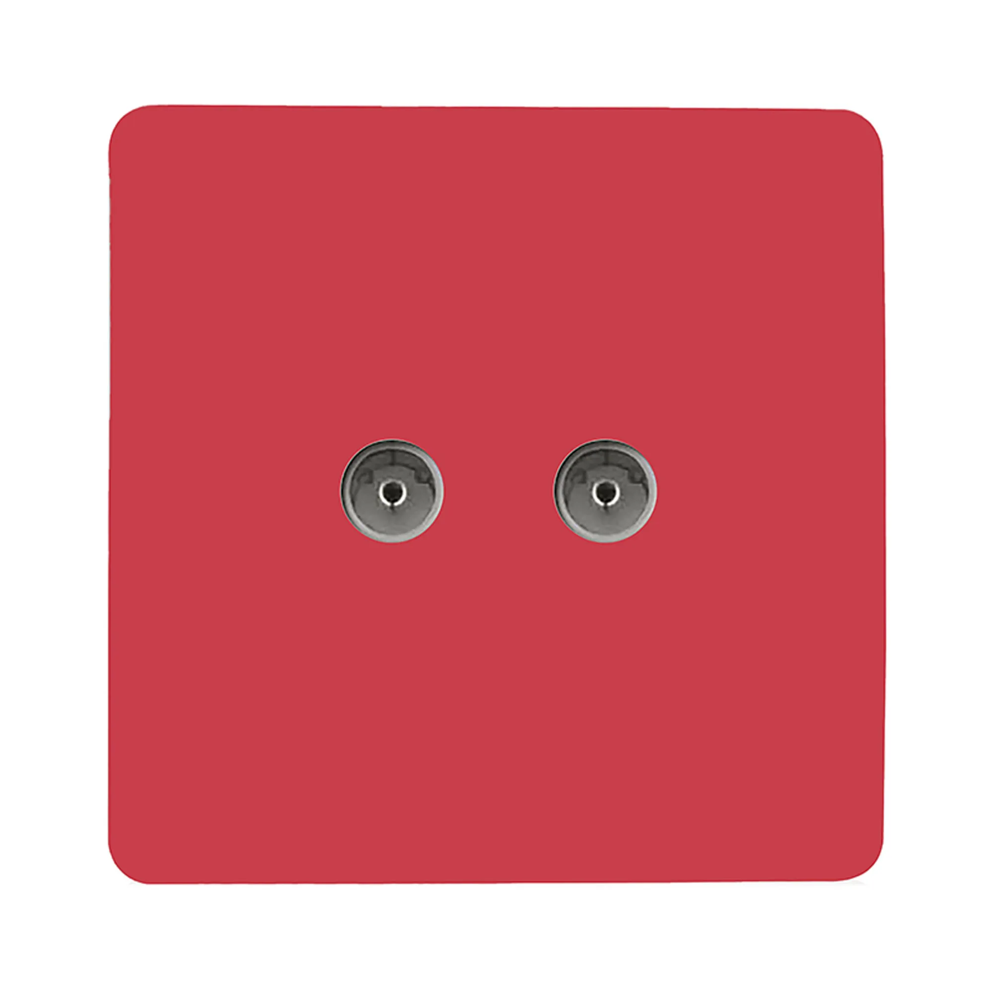 ART-2TVSSB  Twin TV Co-Axial Outlet Strawberry